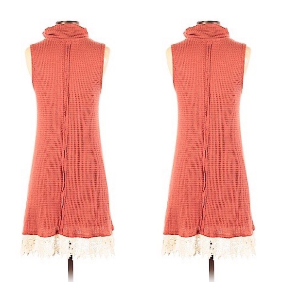 Altar’d State waffle print a-line sleeveless dress - Picture 2 of 7